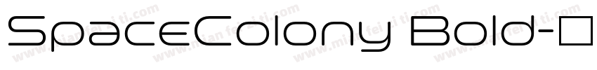 SpaceColony Bold字体转换